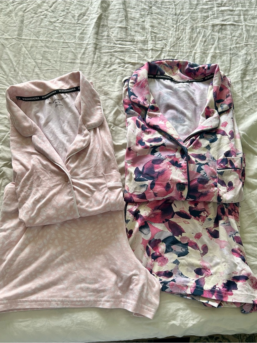 BCBGMaxAzria Women's Pink & Floral Pajama Set